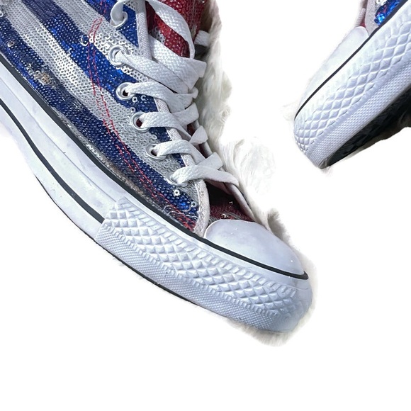 Converse Chuck Taylors Sparkly High Top Sneakers - Picture 11 of 12